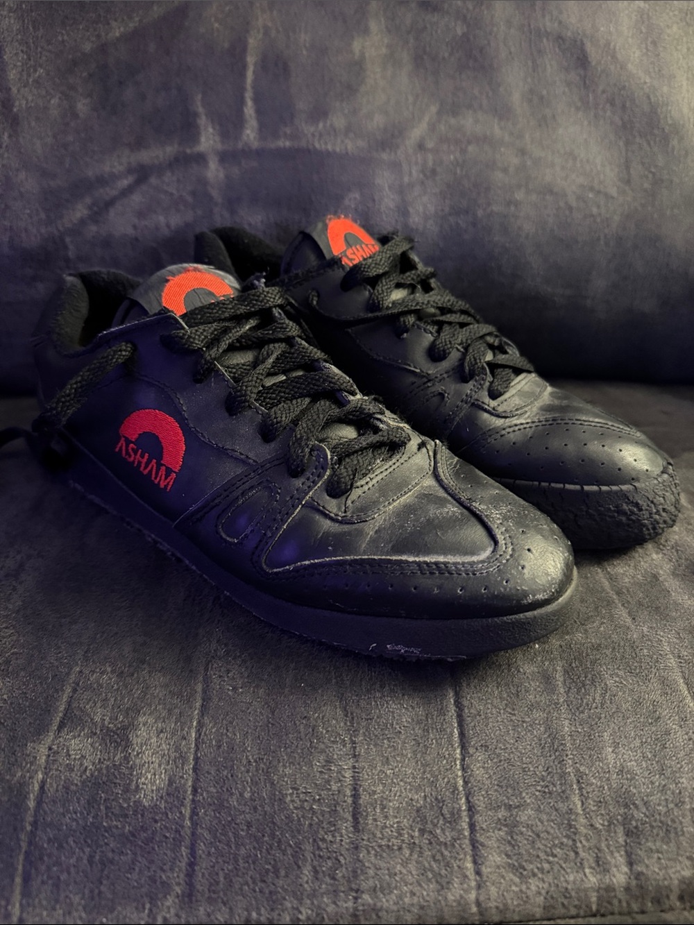 Ladies Asham Curling Shoes w/ red brick slider